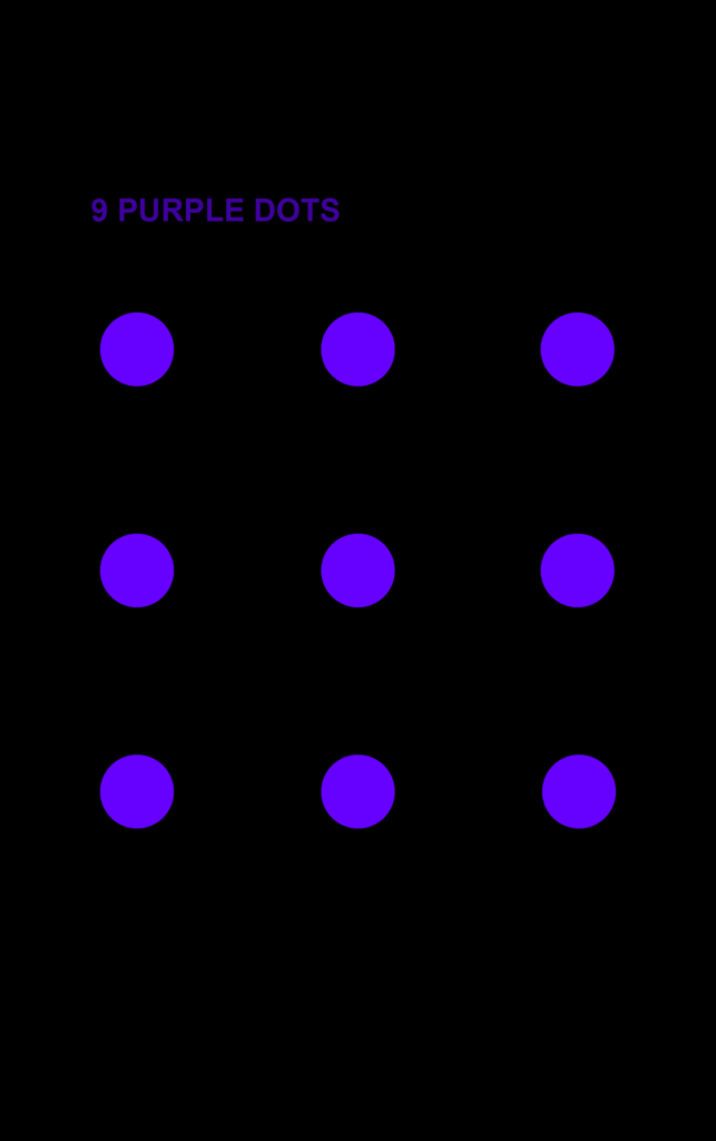 Nine Purple Dots Illusion on background #666666