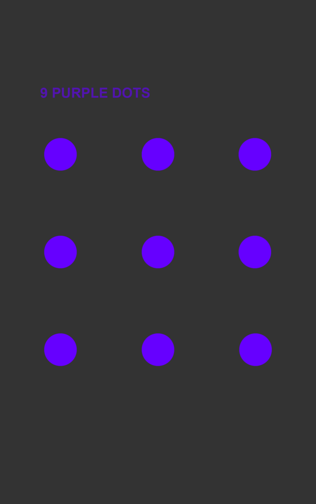 Nine Purple Dots Illusion on background #333333